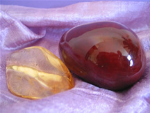 carnelian and amber